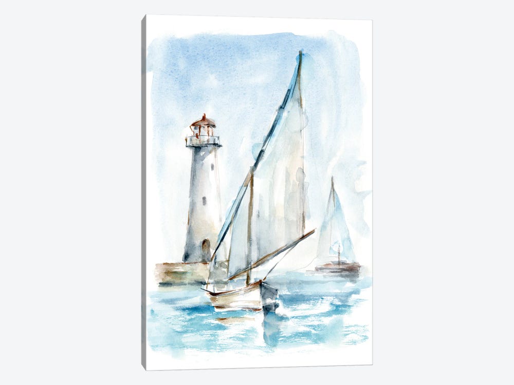 Sailing into The Harbor II by Ethan Harper 1-piece Canvas Artwork