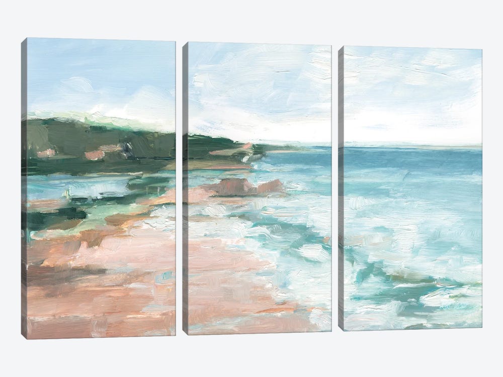 Coral Sand Beaches II by Ethan Harper 3-piece Canvas Art Print