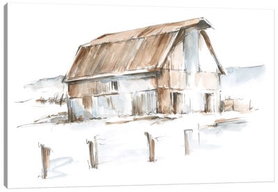 Roadside Barn I Canvas Art Print - Farm Art