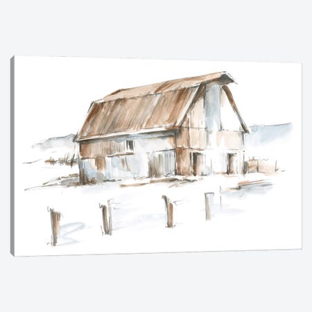 Roadside Barn I Canvas Print #EHA1046} by Ethan Harper Canvas Art Print