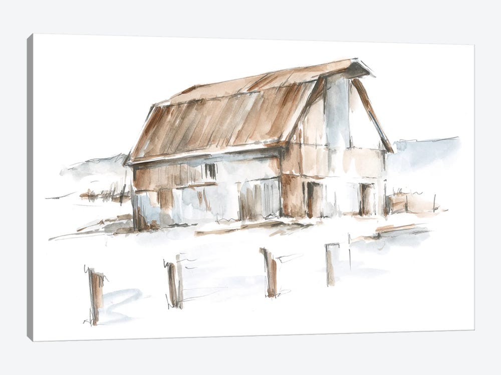 Roadside Barn I by Ethan Harper 1-piece Canvas Art