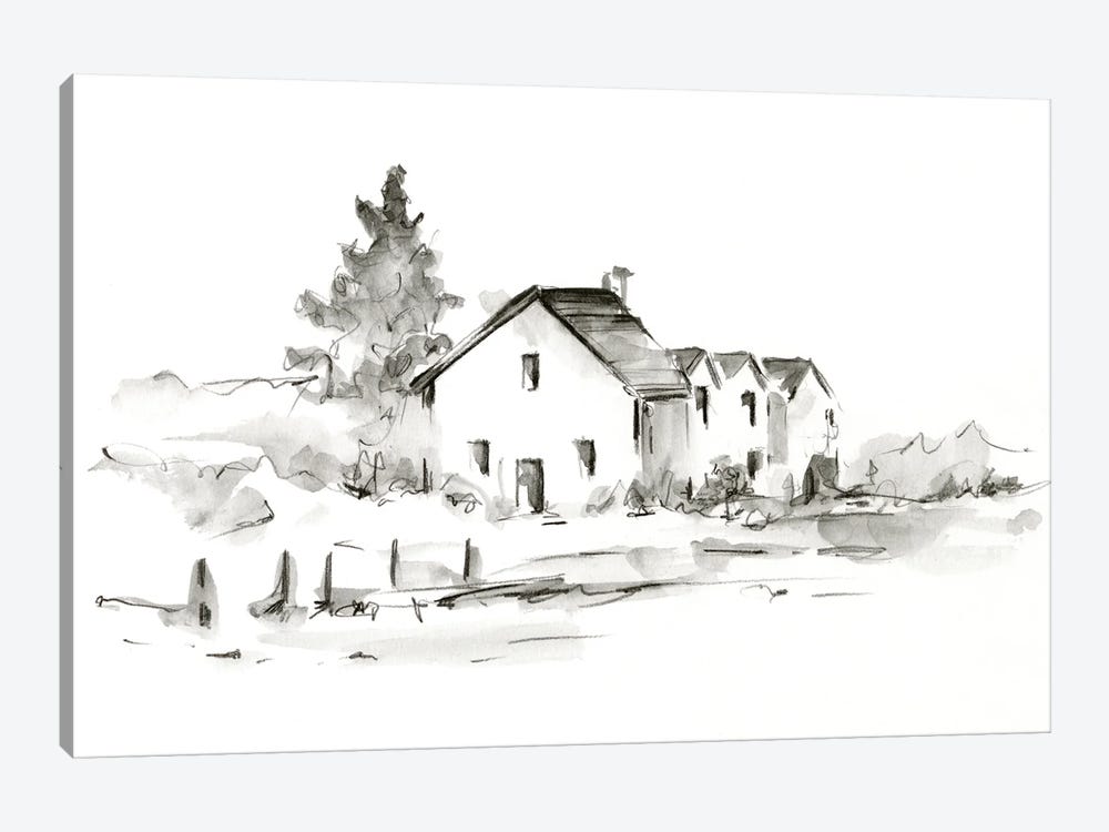 Rural Farmhouse Study II by Ethan Harper 1-piece Canvas Print