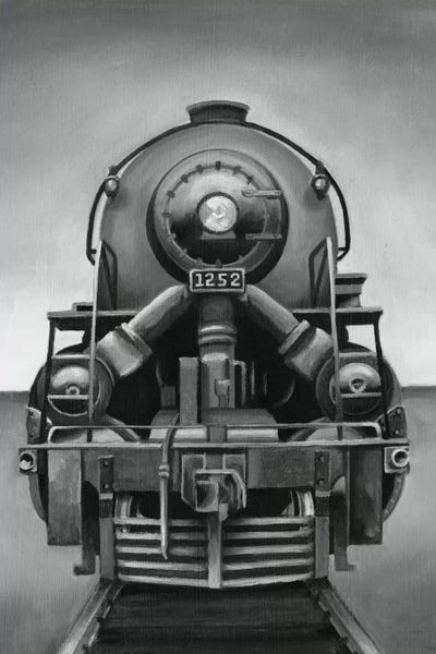 Black & White: Vintage Train by Ethan Harper