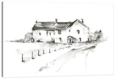 Rural Farm House Study I Canvas Art Print - Ethan Harper