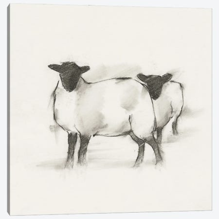 Folksie sheep I Canvas Print #EHA1098} by Ethan Harper Canvas Print