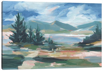 Pastel Lake View I Canvas Art Print - Ethan Harper