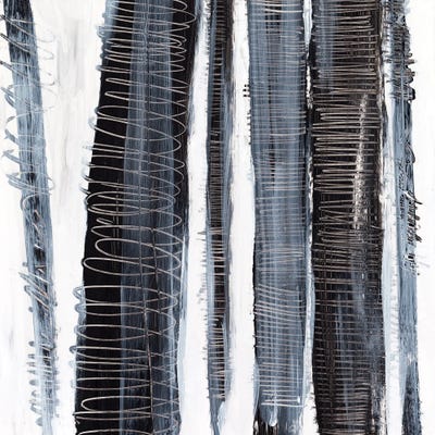 Scribble Birches I by Ethan Harper art print