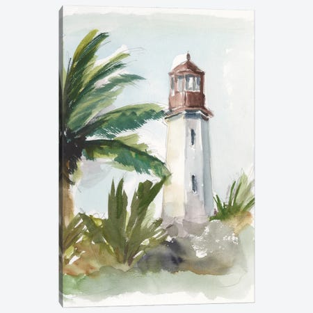 Tropical Lighthouse I Canvas Print #EHA1111} by Ethan Harper Canvas Artwork