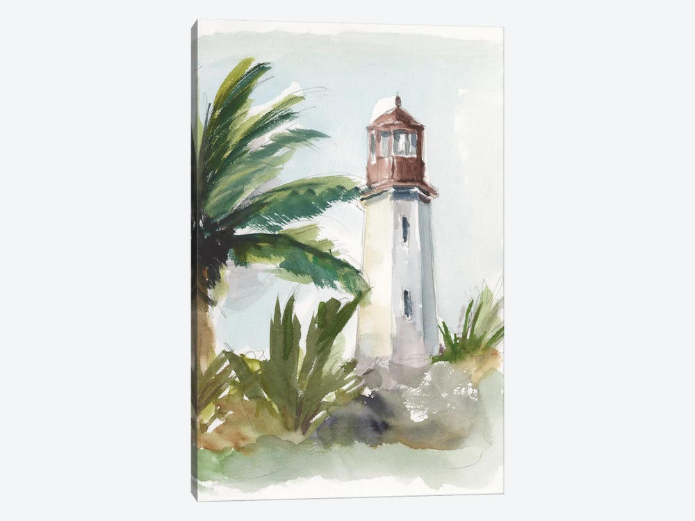 Tropical Lighthouse I by Ethan Harper 1-piece Canvas Art Print