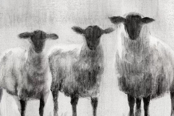 Kitchen: Rustic Sheep I by Ethan Harper