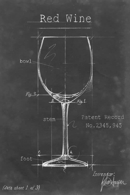 Barware Blueprint III by Ethan Harper wall art