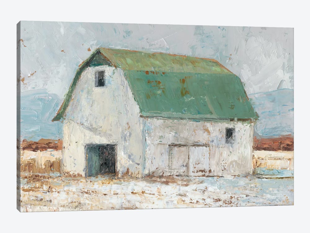 Whitewashed Barn II by Ethan Harper 1-piece Canvas Wall Art