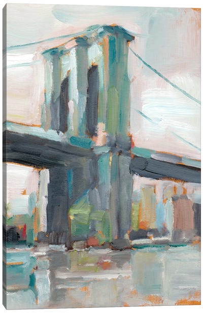 Contemporary Bridge II Canvas Art Print - Brooklyn Art