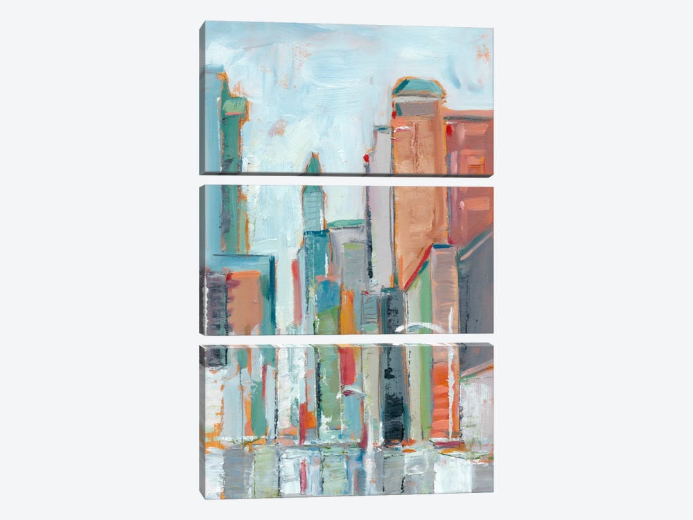 Downtown Contemporary I by Ethan Harper 3-piece Canvas Wall Art