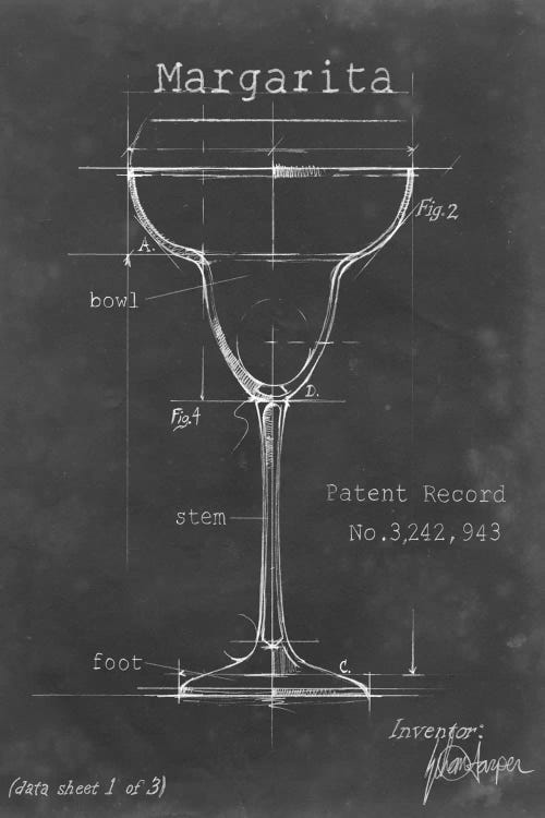 Barware Blueprint VI by Ethan Harper wall art