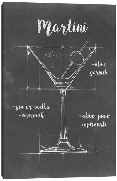 Mixology V Canvas Art Print - Food & Drink Typography