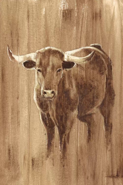 Wood Panel Longhorn