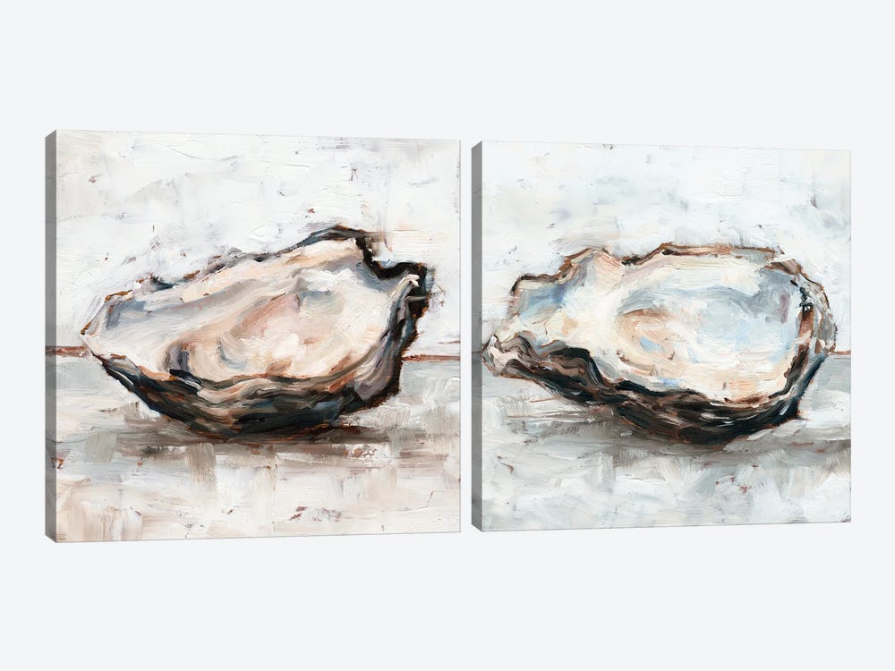 Oyster Study Diptych by Ethan Harper 2-piece Art Print