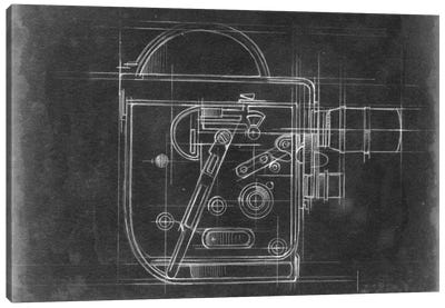 Camera Blueprints III Canvas Art Print - Electronics & Communication Blueprints