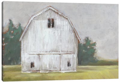 Rustic Barnyard I Canvas Art Print - Farmhouse Kitchen Art