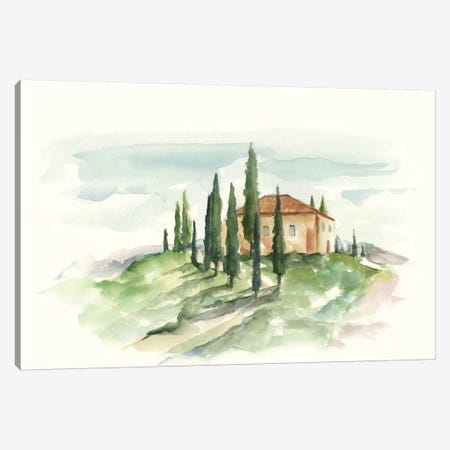Watercolor Tuscan Villa II Canvas Print #EHA335} by Ethan Harper Canvas Art Print