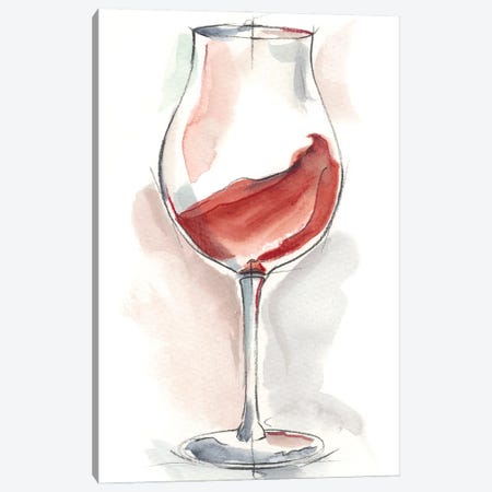 Wine Glass Study III Canvas Print #EHA338} by Ethan Harper Canvas Wall Art