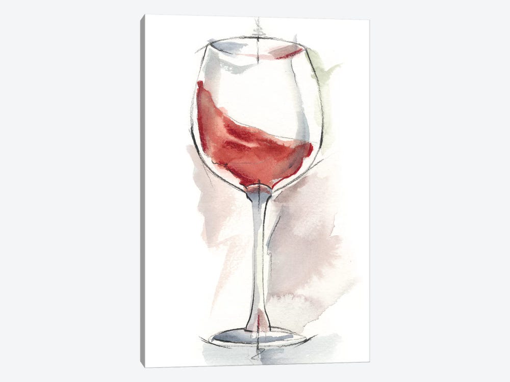Wine Glass Study IV by Ethan Harper 1-piece Canvas Print