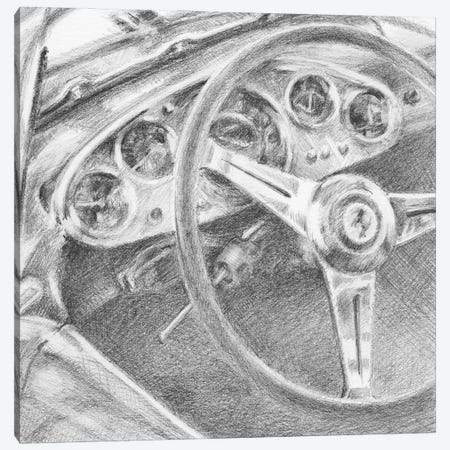 Behind The Wheel I Canvas Print #EHA341} by Ethan Harper Art Print