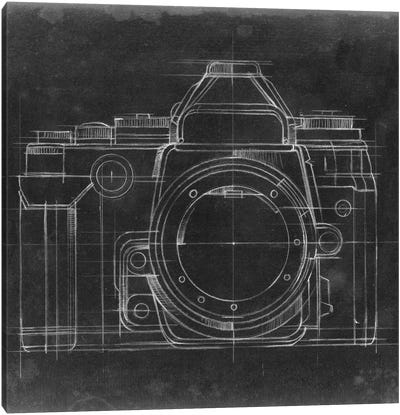 Camera Blueprints IV Canvas Art Print - Photography as a Hobby