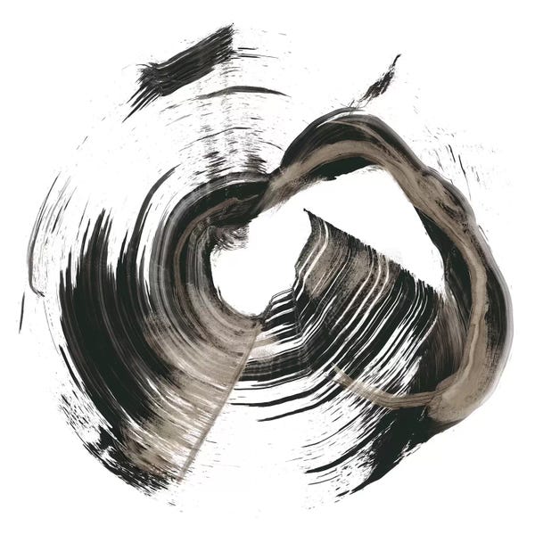 Black & White Minimalist Décor: Circulation Study I by Ethan Harper