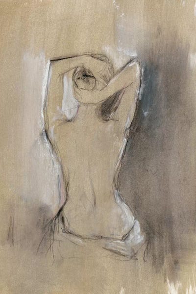 Neutrals: Contemporary Draped Figure I by Ethan Harper