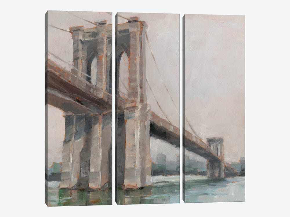 Spanning The East River I by Ethan Harper 3-piece Canvas Art Print