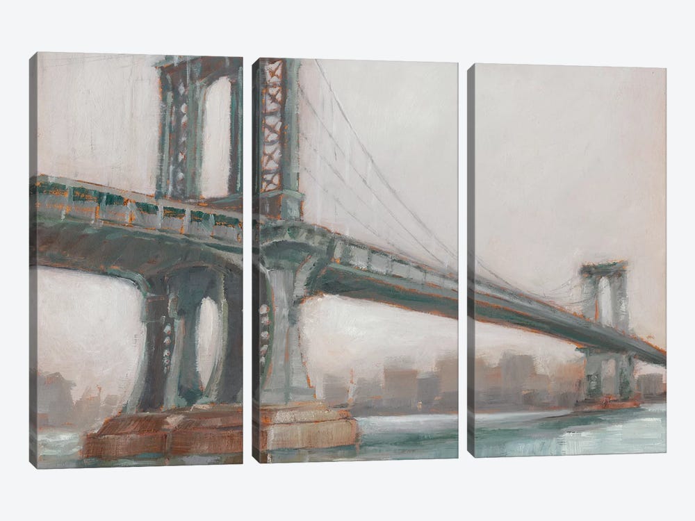 Spanning The East River II by Ethan Harper 3-piece Canvas Artwork