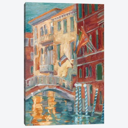 Sunset On The Canal I Canvas Print #EHA443} by Ethan Harper Canvas Art