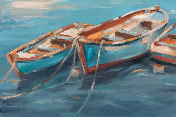Rowboats: Tethered Row Boats I by Ethan Harper