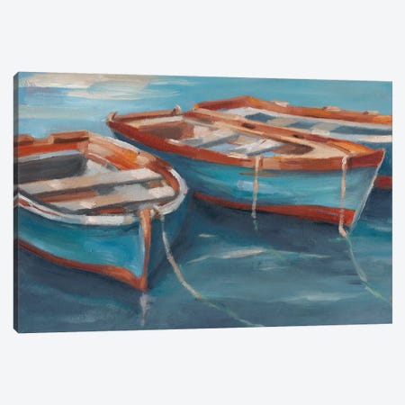 Tethered Row Boats II Canvas Print #EHA446} by Ethan Harper Canvas Art Print