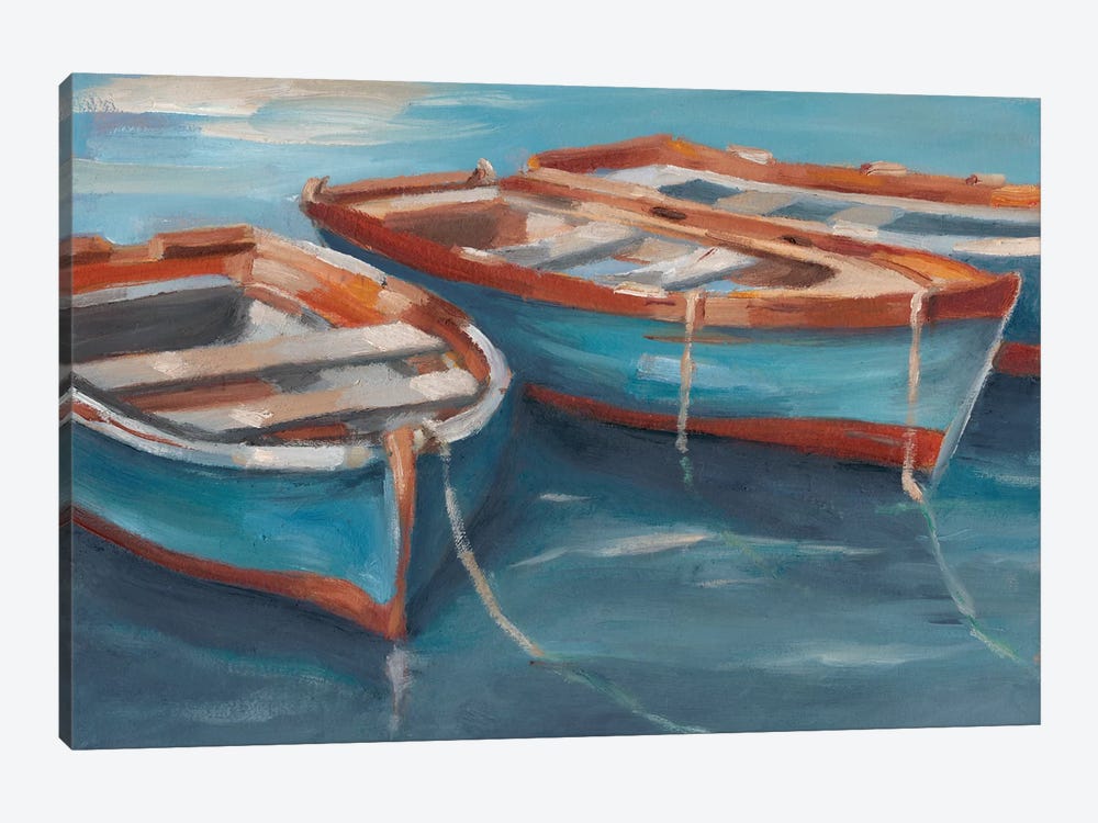 Tethered Row Boats II by Ethan Harper 1-piece Canvas Art