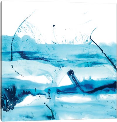 Blue Currents III Canvas Art Print - Ethan Harper