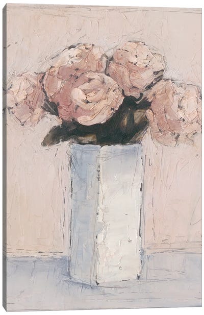 Blush Florals I Canvas Art Print - Ethan Harper