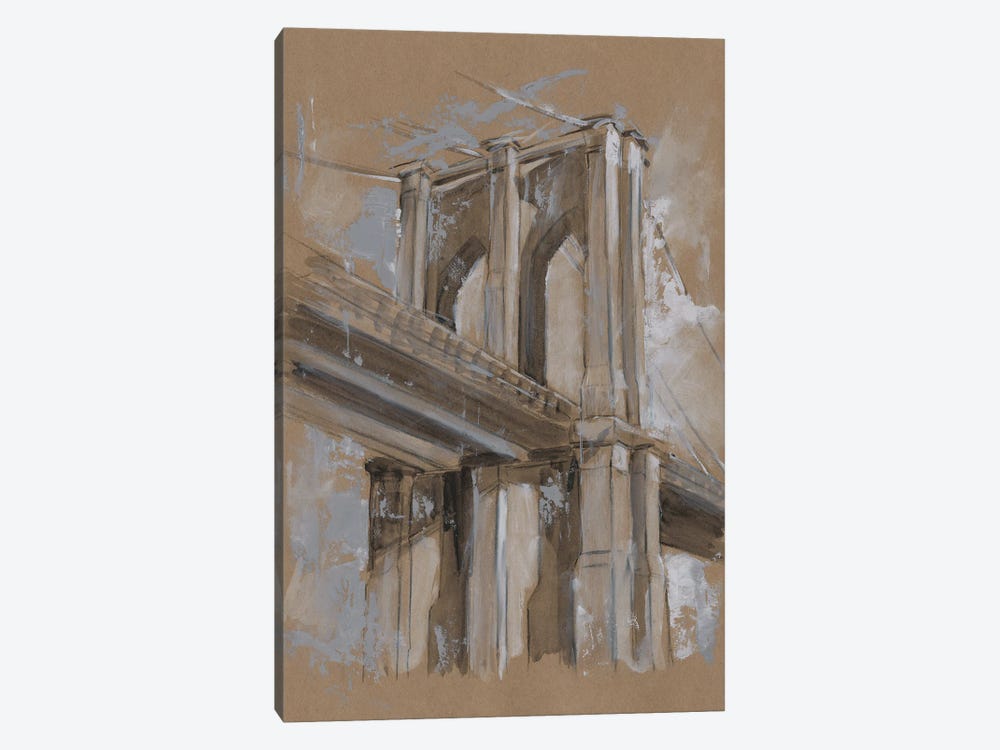 Brushwork Architecture Study III by Ethan Harper 1-piece Canvas Art