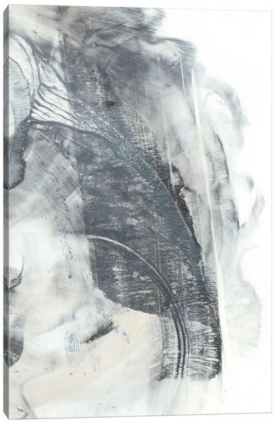 Marbled Grey II Canvas Art Print - Agate, Geode & Mineral Art