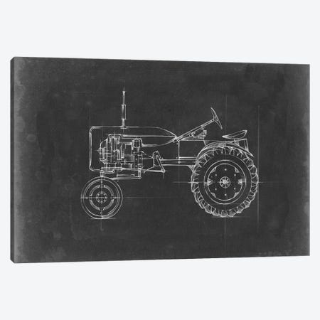 Tractor Blueprint III Canvas Print #EHA515} by Ethan Harper Art Print