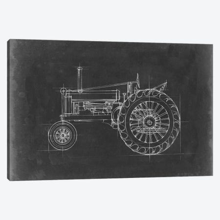 Tractor Blueprint IV Canvas Print #EHA516} by Ethan Harper Art Print