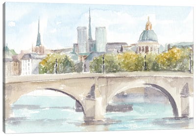 French Bridge Study I Canvas Art Print - Ethan Harper