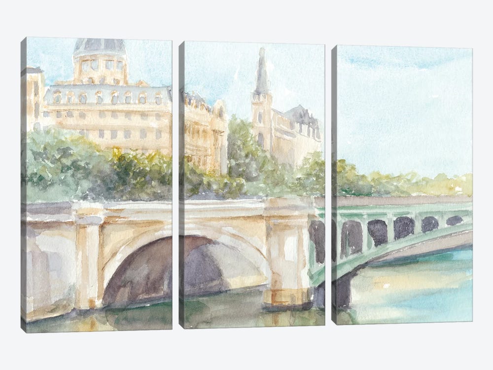 French Bridge Study IV by Ethan Harper 3-piece Canvas Artwork
