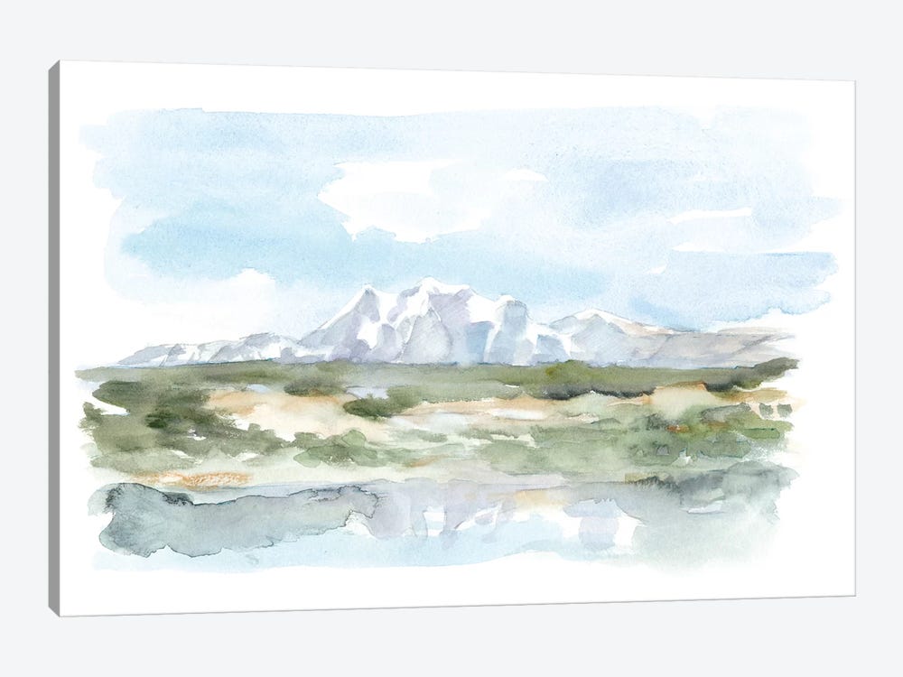 Mountain Watercolor II by Ethan Harper 1-piece Canvas Print