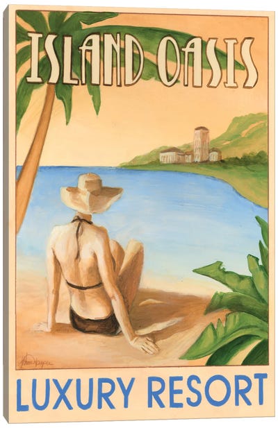 Island Oasis Canvas Art Print - Travel Posters