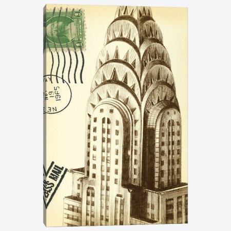 Letters To New York I Canvas Print #EHA55} by Ethan Harper Art Print
