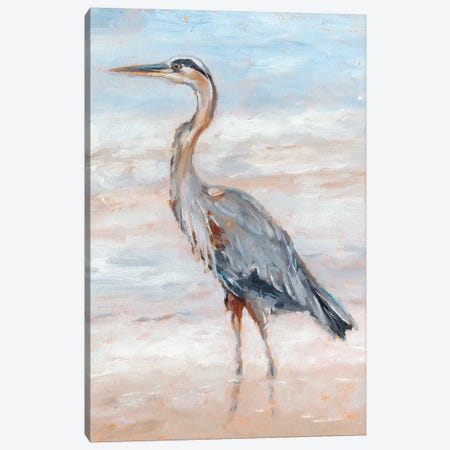 Beach Heron II Canvas Print #EHA585} by Ethan Harper Canvas Artwork