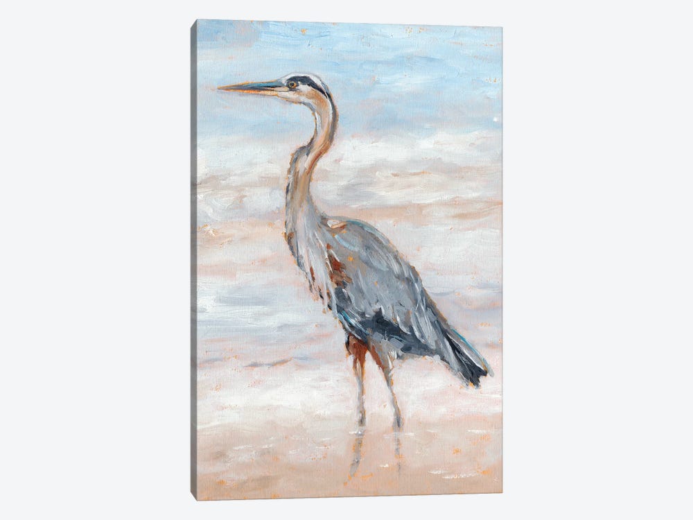 Beach Heron II by Ethan Harper 1-piece Canvas Wall Art